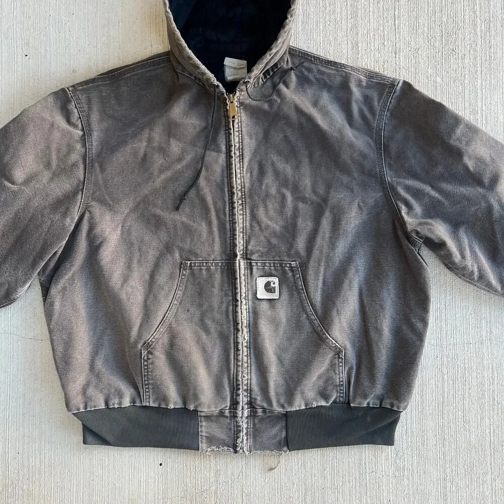 Carhartt J06 TMB brown hooded work wear jacket